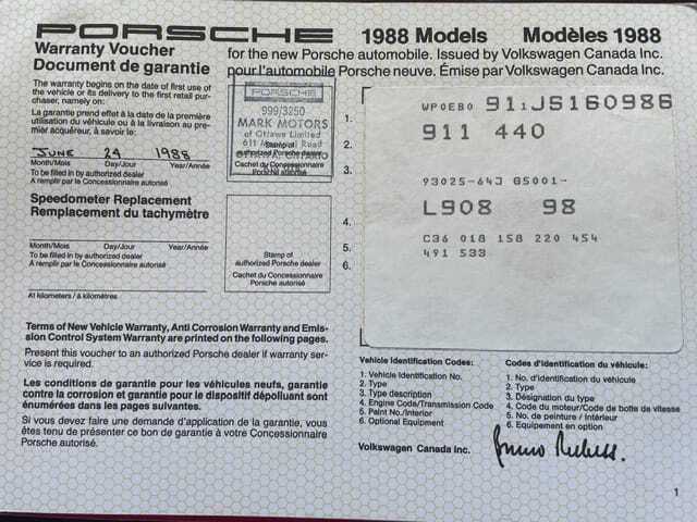 1988 Porsche 911 Carrera 29